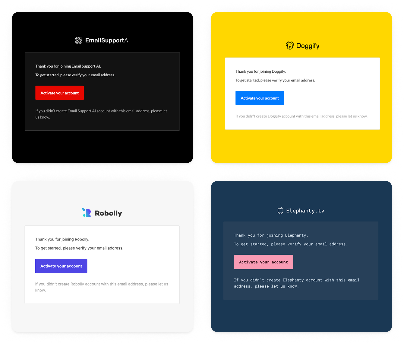 Sidemail email templates – Custom branding and design