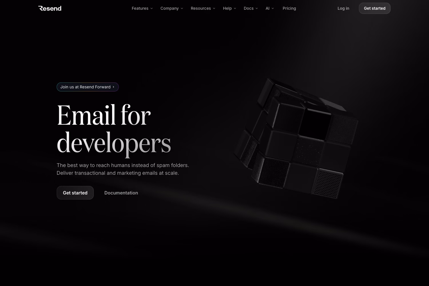 Resend website