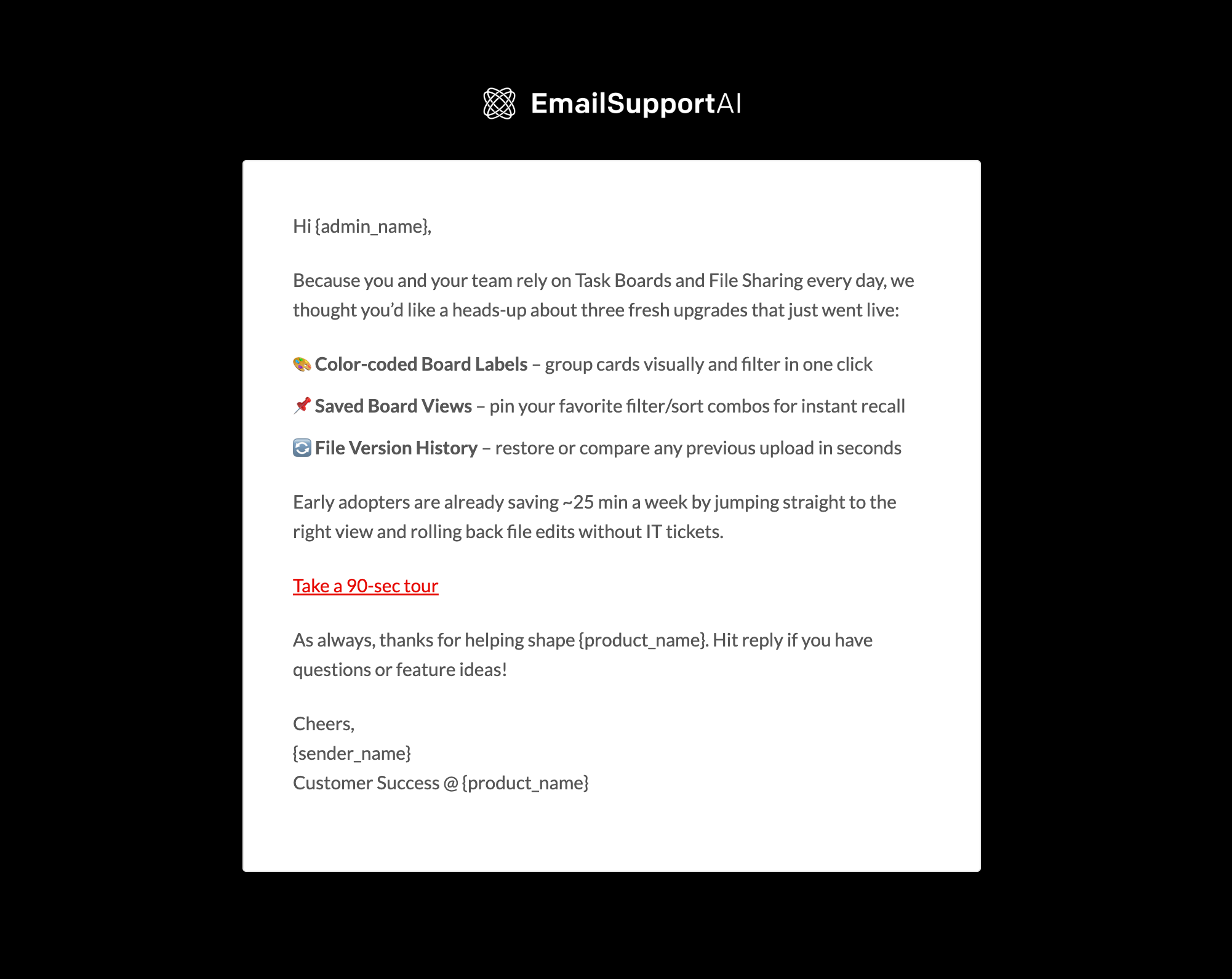 Example of MCP usage for product updates and newsletters
