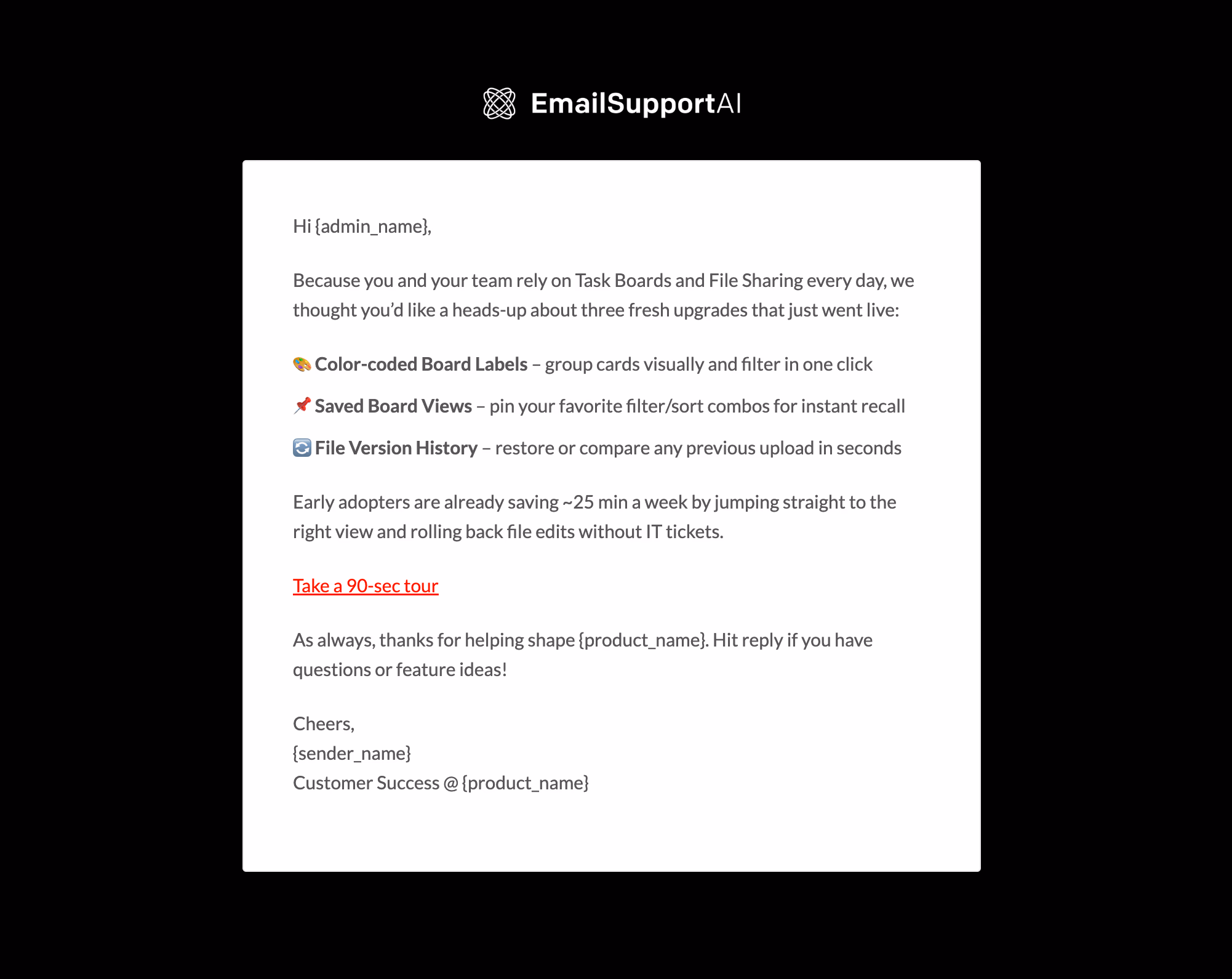 Example of MCP usage for product updates and newsletters