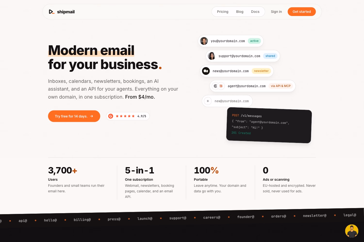 Shipmail website