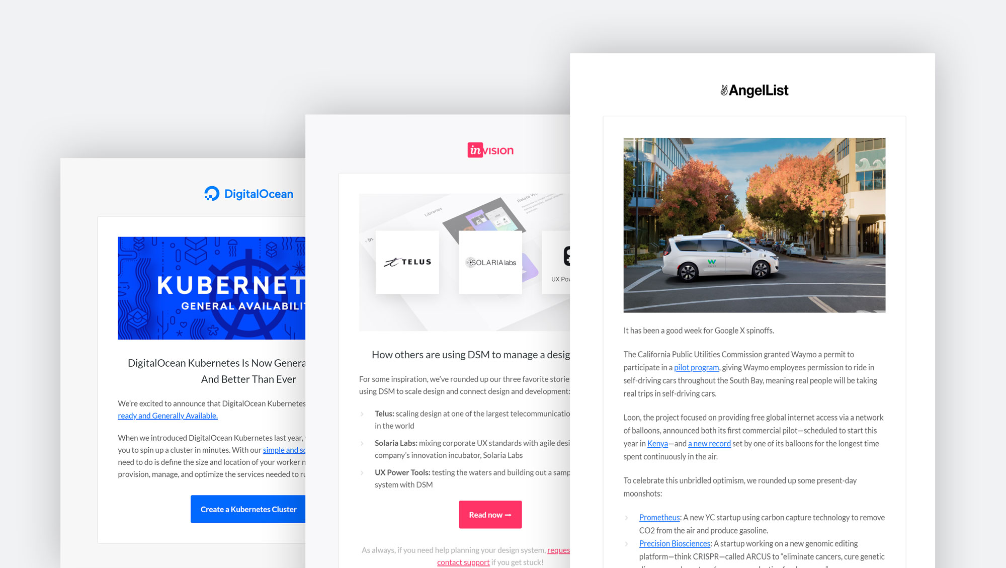 Email templates examples